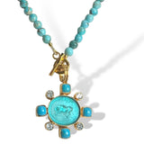 Turquoise Intaglio Necklace