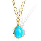 Turquoise PInwheel Necklace