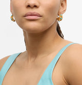 Huggie Hoop Gemstone Earring, 3 options