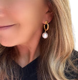Pearl Hoop Earring