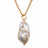 Baroque Pearl Drop Necklace