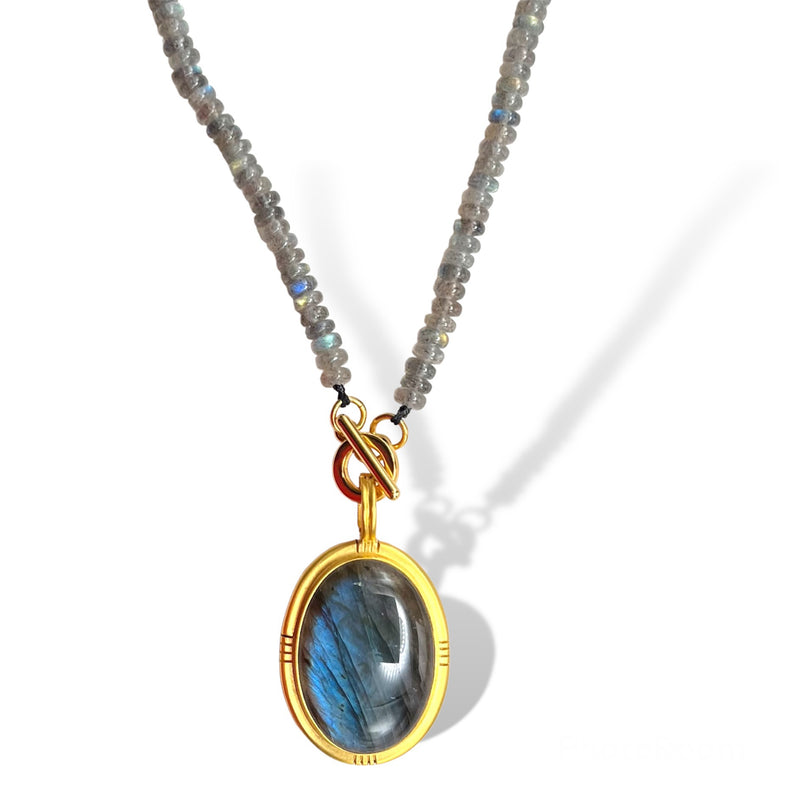 Labradorite Toggle Necklace