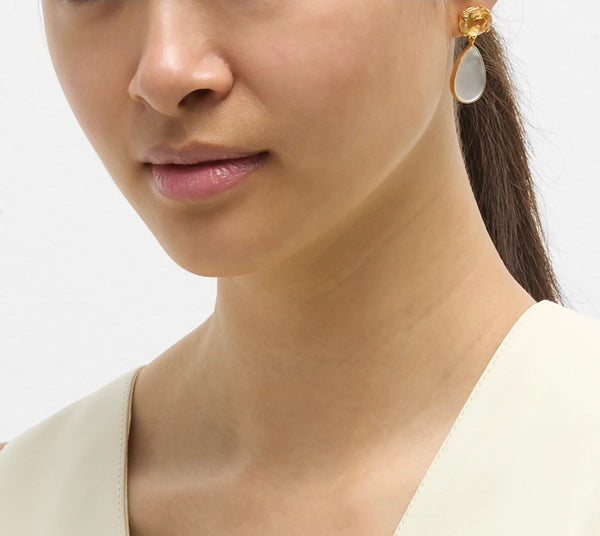 Citrine and Pearl Earring