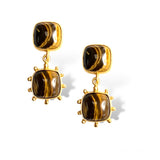 Tiger Eye Double Earring