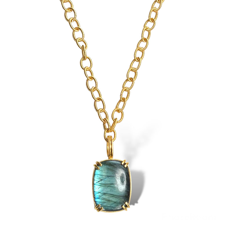 Labradorite Prong Necklace