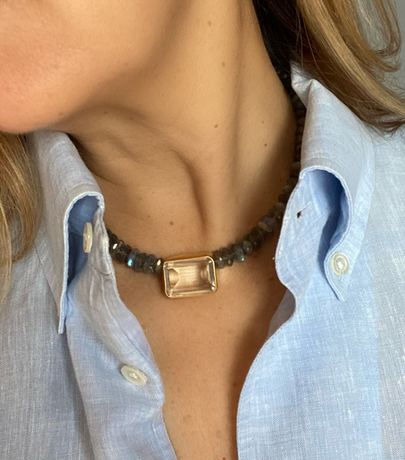 Neutral Choker Necklace, Two options