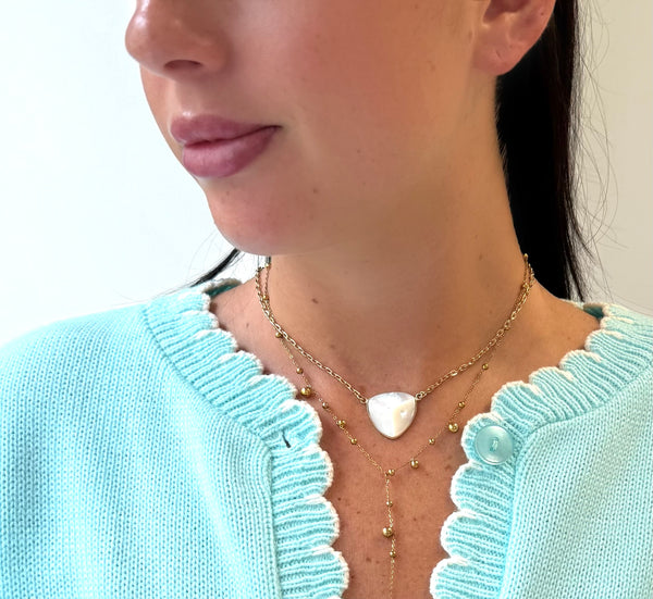 Pearl Pyramid Necklace