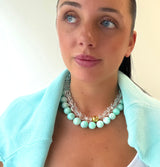 Chrysoprase Large Ball Necklace