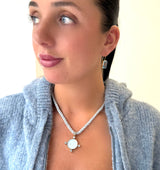 Nike Blue Cord Necklace