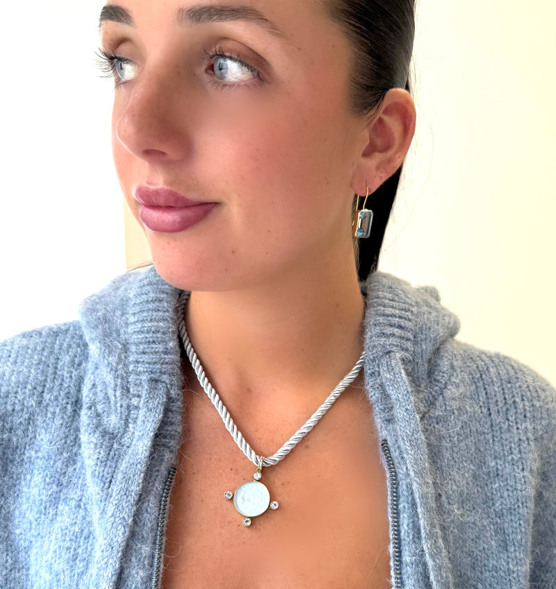 Nike Blue Cord Necklace