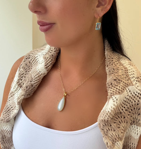 Petite Moonstone Necklace