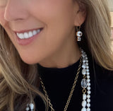 Double Topaz Midi Earring