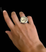 Mixed Metal Coin Ring