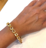 Golden Citrine Tennis Bracelet