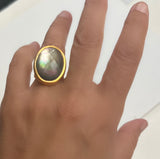 Pearl Doublet Cabochon Ring