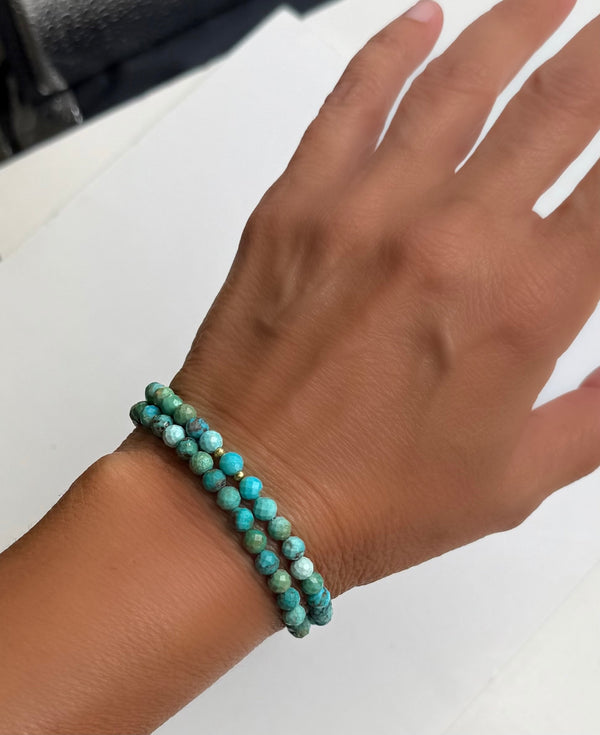 Turquoise Double Wrap Bracelet