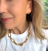 Gold Ball Earring