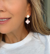 Peony Pink Pearl Earring