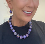 Charoite Midi Earrings