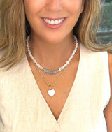 Aquamarine Pearl Necklace
