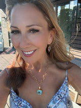 Blue Topaz 2 pc Necklace, 34 ct