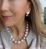 Kunzite Rose Quartz Earring