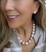 Clover Pearl Stud Ear