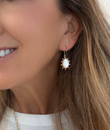 Mother of Pearl Pinwheel Midi Earring