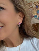 Amethyst + Doublet Earrings