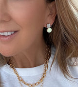 Clover Chrysoprase Earring