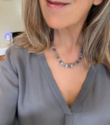 Moonstone Marquis Cabochon Necklace
