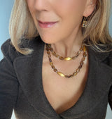 Whiskey Quartz Necklace