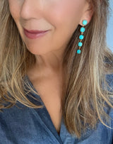 Linear Turquoise Earrings