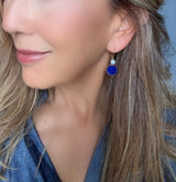 Lapis Blue Topaz Midi Earring