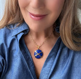 Criss Cross Lapis Necklace, 2 options