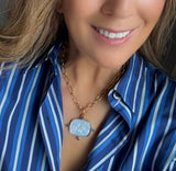 Mithra Tanzanite Intaglio Rope Necklace