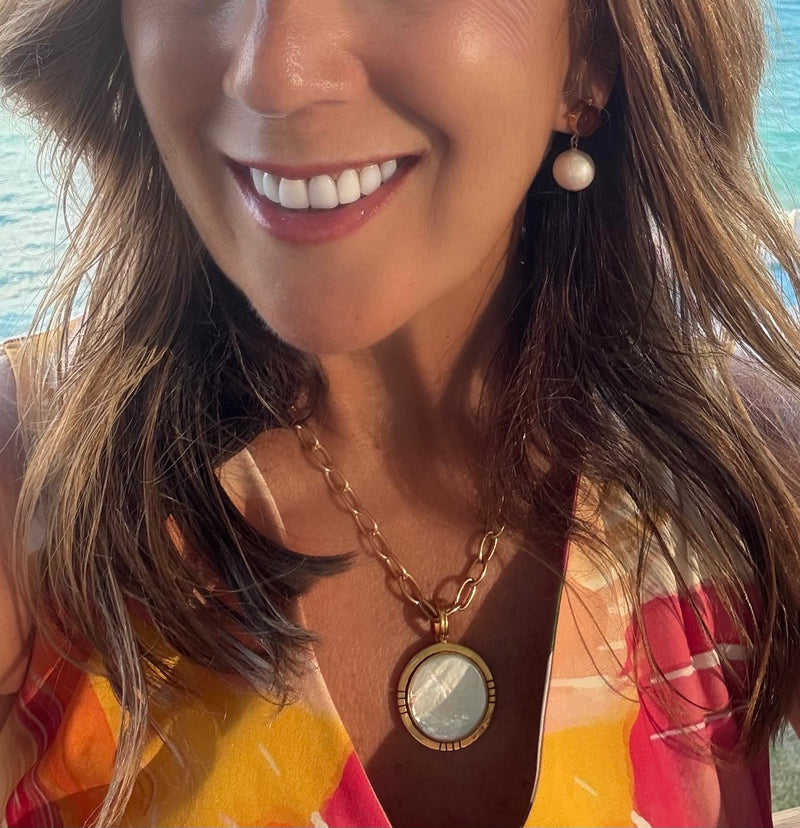 Fine Turquoise Hashtag Necklace