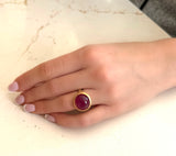 DMD FINE - Ruby Cabochon Ring