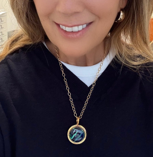 Azurite Malachite Necklace