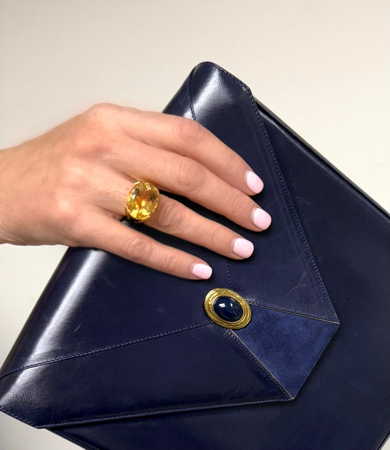 Faceted Maxi Cocktail Rings, 2 gemstone options
