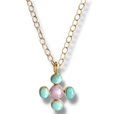 Kunzite and Turquoise Necklace
