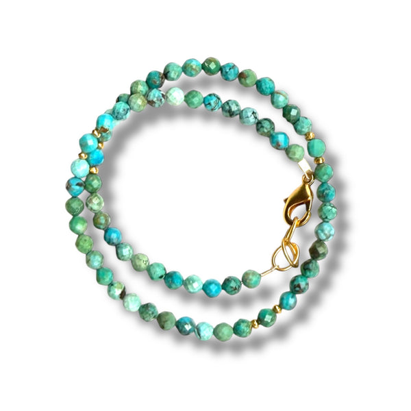 Turquoise Double Wrap Bracelet