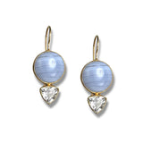 Blue Lace Agate Topaz Midi Ear