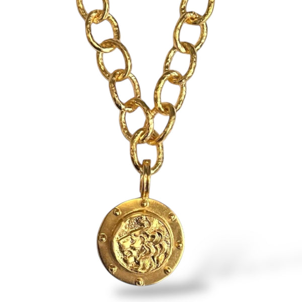 Gold Leo Necklace