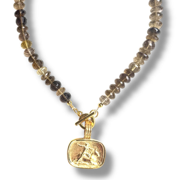 Bi-Color Citrine Mithra Necklace