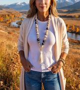 Tonal Tassel Necklace