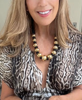 18k Vermeil Bead Rope Necklace