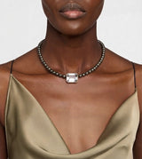 Pyrite Centerpiece Choker Necklace
