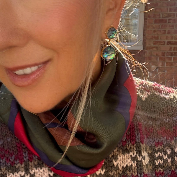 Abalone Doublet Earring