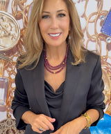 Faceted Ruby Multi Necklace